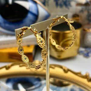 CRYSTAL HAZE Evil Eye Hoop Earring, back view