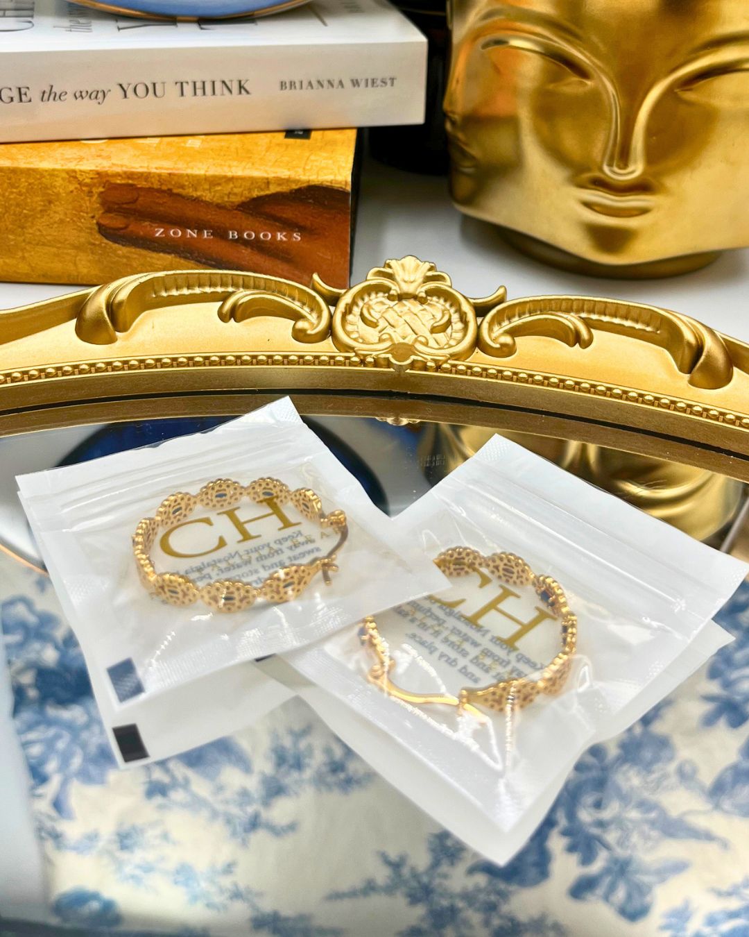 CRYSTAL HAZE Evil Eye Hoop Earring, in packaging