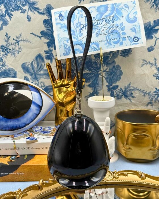 SIMONE ROCHA black Perspex Egg Clutch, main image