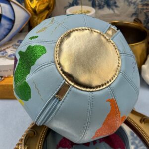 Bottom view of BETSEY JOHNSON Earth To Betsey globe crossbody bag