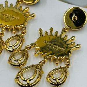 Reverse of KURT GEIGER LONDON Evil Eye chandelier earrings