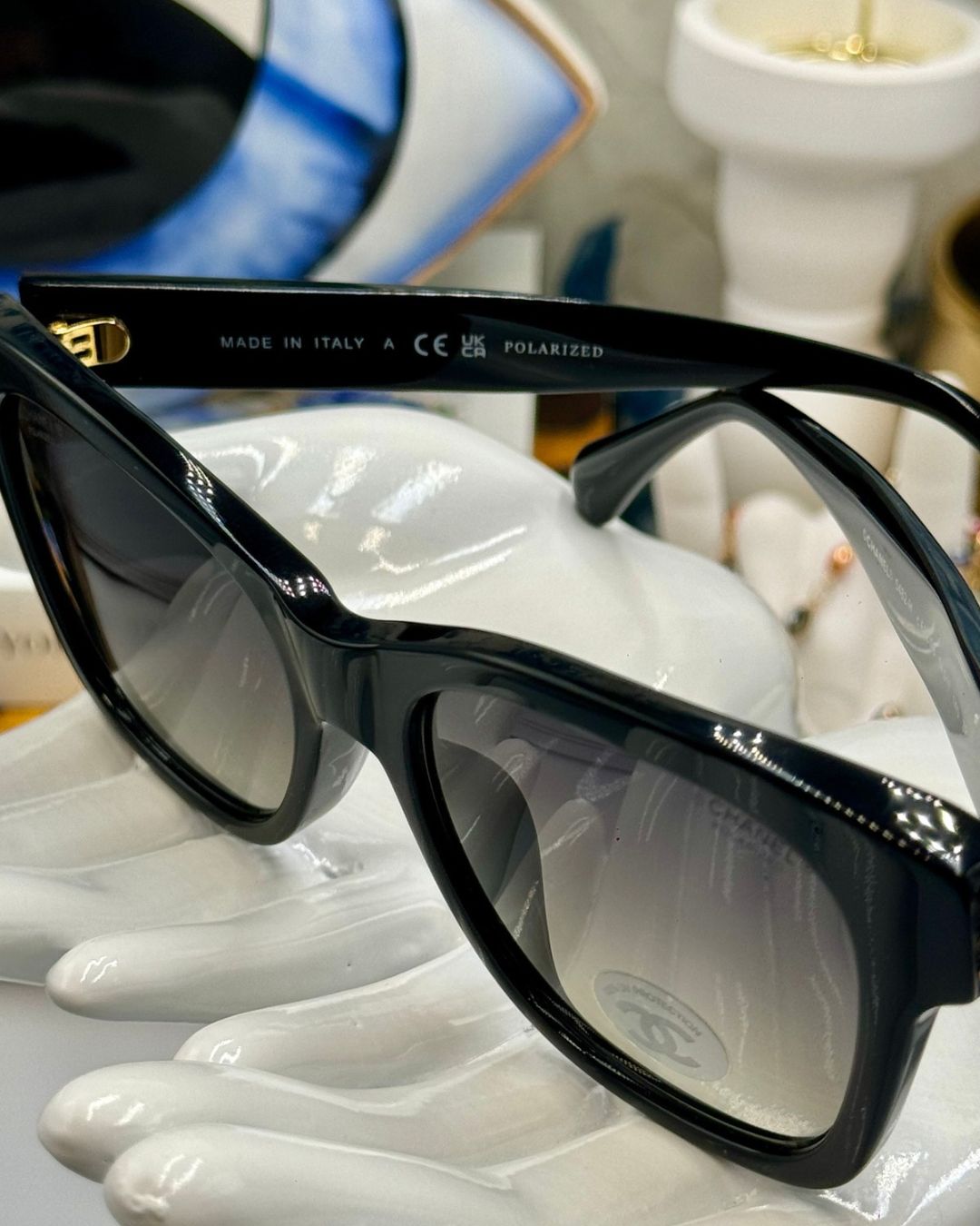 Interior size and manufacturing markings on CHANEL 5482H sunglasses
