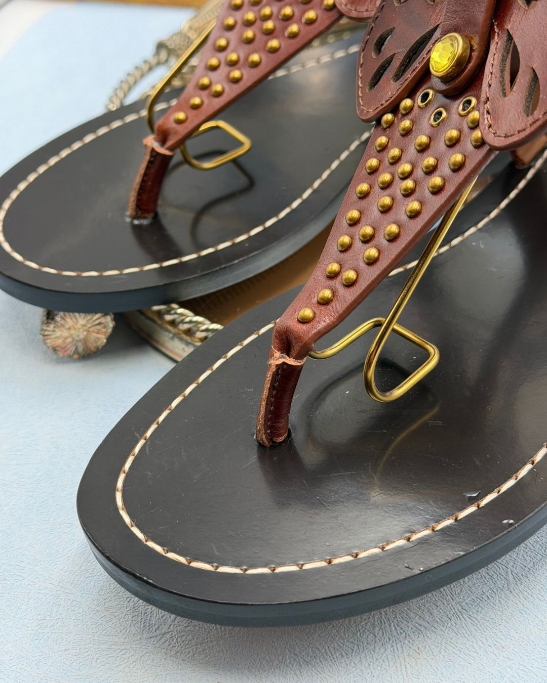 Footbed of KURT GEIGER LONDON Boho Butterfly Gladiator sandal