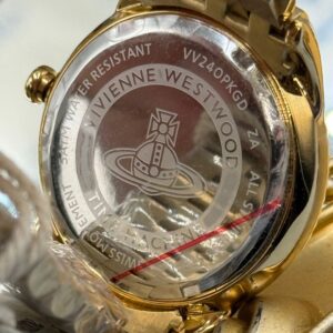 Engraved case back of VIVIENNE WESTWOOD Seymour watch