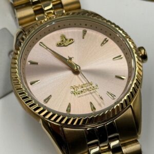 Signature Vivienne Westwood Orb detail on Seymour watch dial