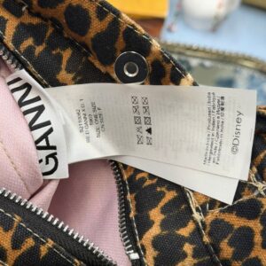 GANNI x DISNEY interior label on Daisy Duck Leopard Small Tote