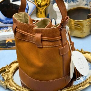 Back view of SEE BY CHLOÉ Vicki Bucket Bag in Caramello