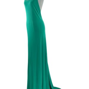 RAT & BOA Amora Green Jersey Dress worn from the front
