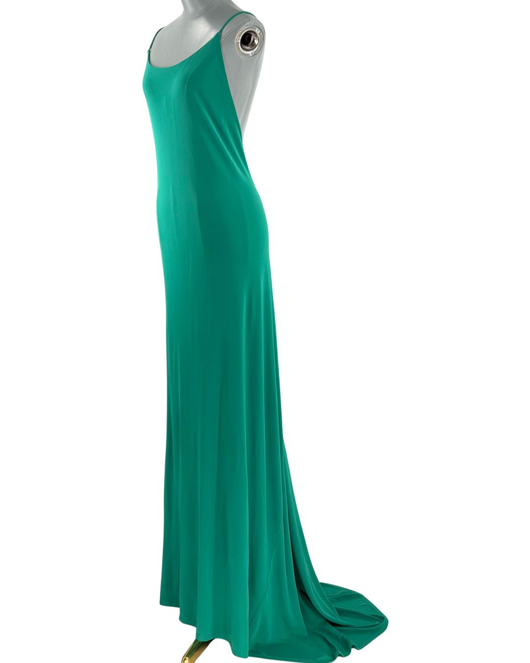 RAT & BOA Amora Green Jersey Dress worn from the front