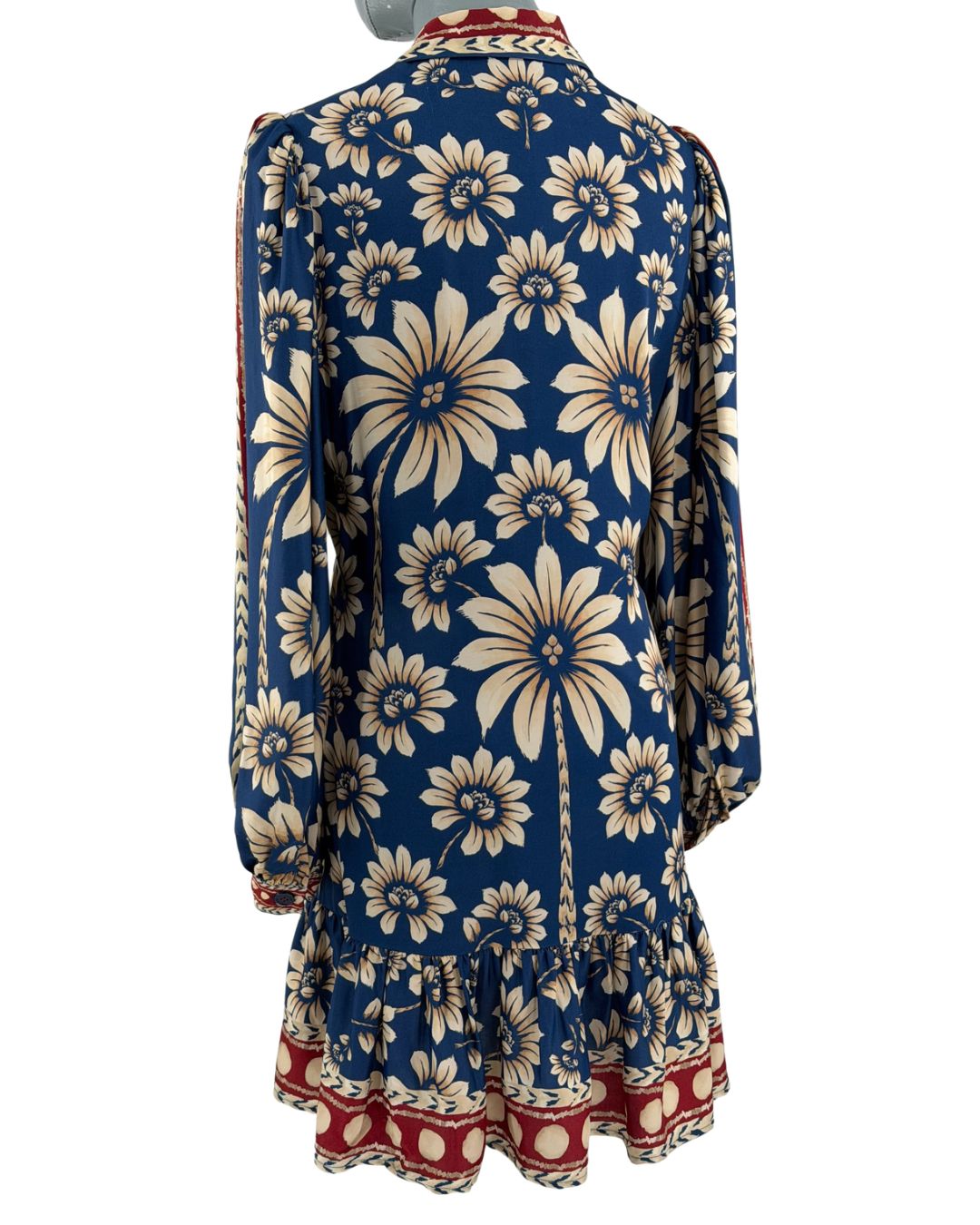 Back view of FARM RIO Blue Luna Mini Dress