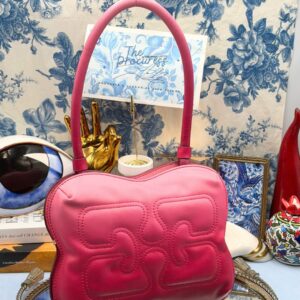 GANNI Butterfly Shoulder Bag in Pink Gradient